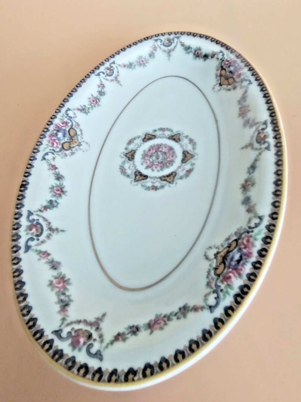 Vintage Theodore Haviland Limoges France DORA 9" Oval Celery Dish 1925-1945